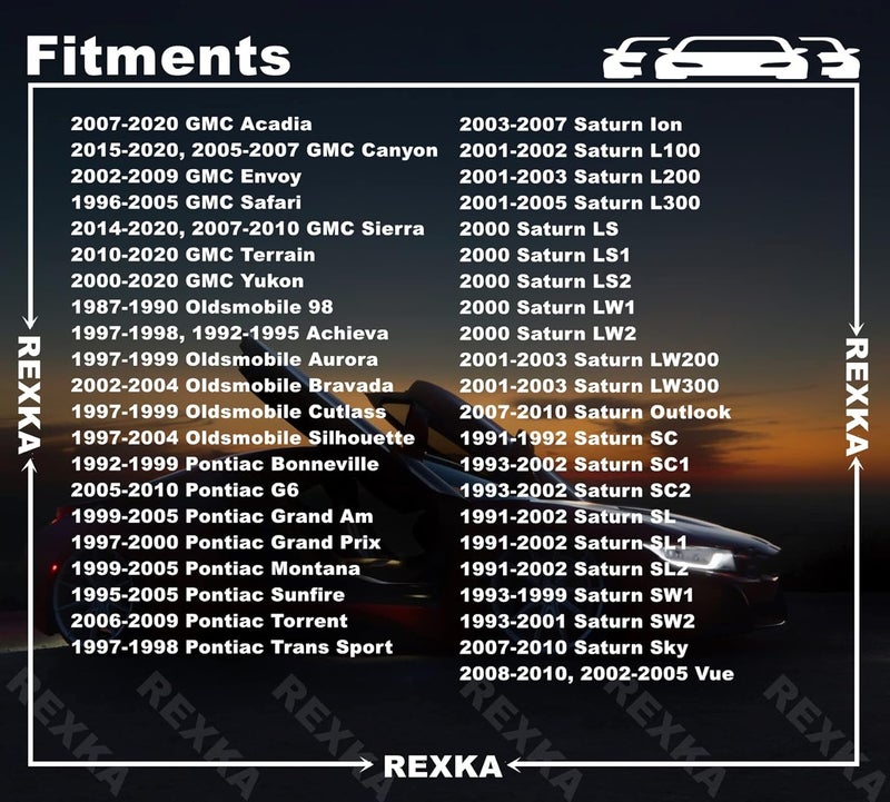 Rexka 15 Sets Fender Liner Bumper Cover Splash Shield Wheelhouse Liner Bolt Screw U Nuts Kit for GM 11570498 Chevrolet Camaro Colorado Corvette Cruze Equinox Silverado Malibu Traverse CadilacBuick - Image 4